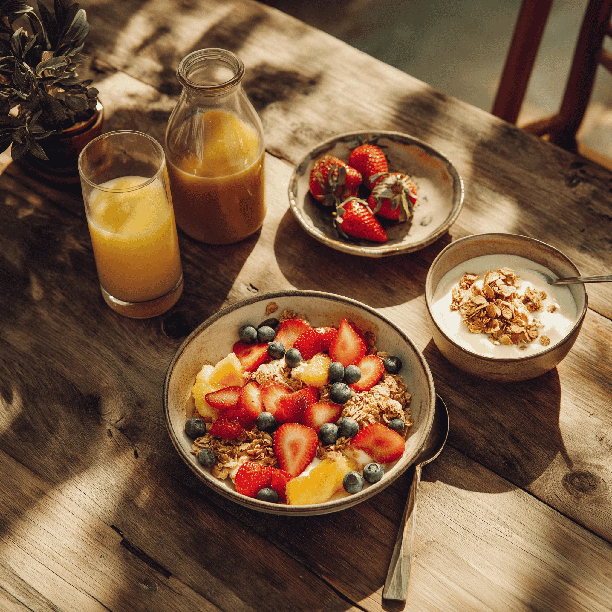 Person doing yoga at sunrise